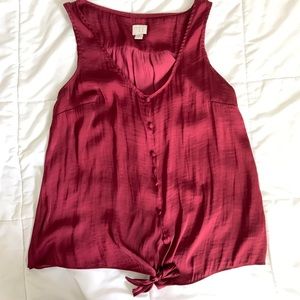 A new day silky sleeveless blouse